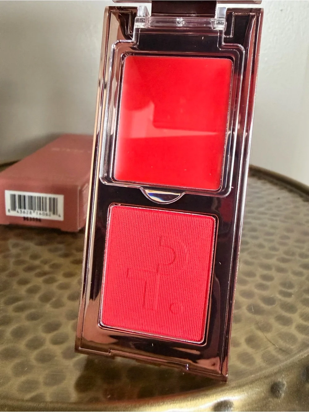 Patrick Ta Double Take Crème & Powder Blush Duo Mini She Left Me On Red NIB
